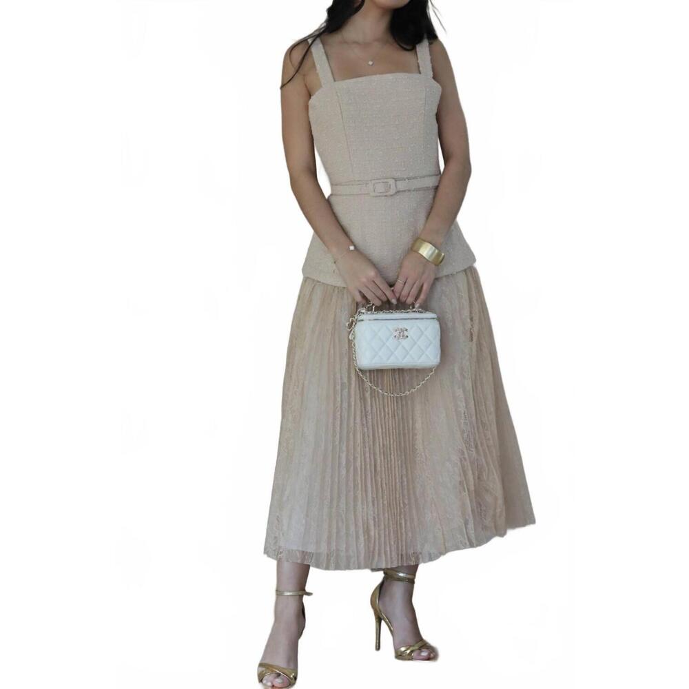 NEW INA FASHION adelaide dress in beige